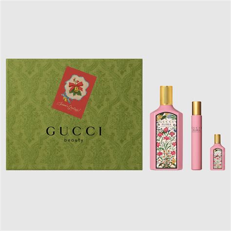 Gucci Flora Gorgeous Gardenia gift set .